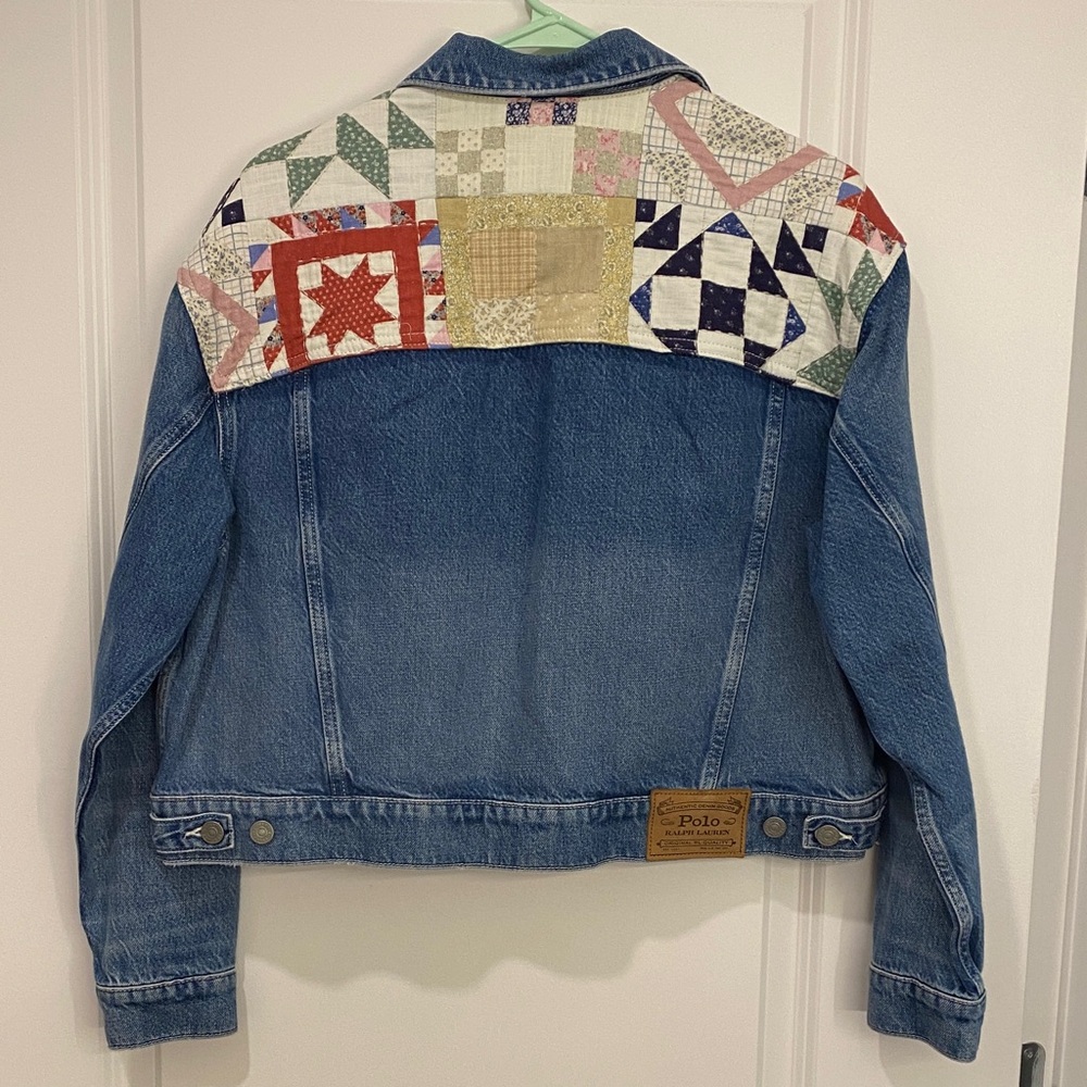 Ralph Lauren Multicolor Patchwork Denim Jacket NWT - image 3